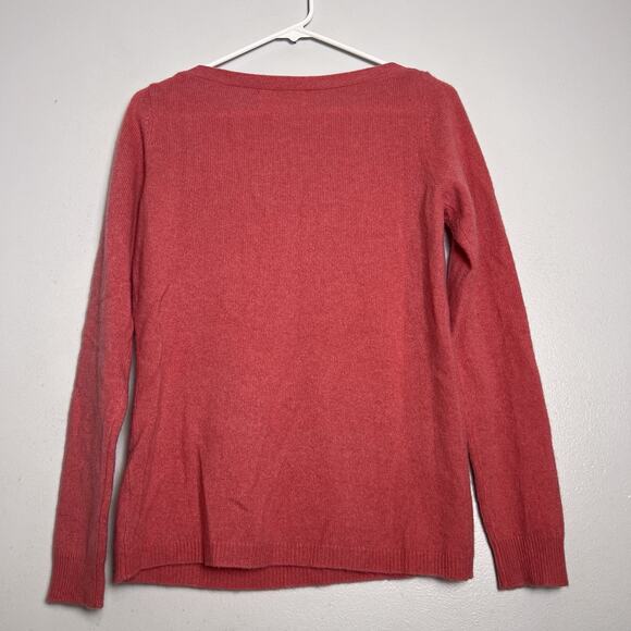 Ellen Tracy Womens 100% Cashmere Sweater Sz S Pink Quite Luxury - Picture 12 of 13